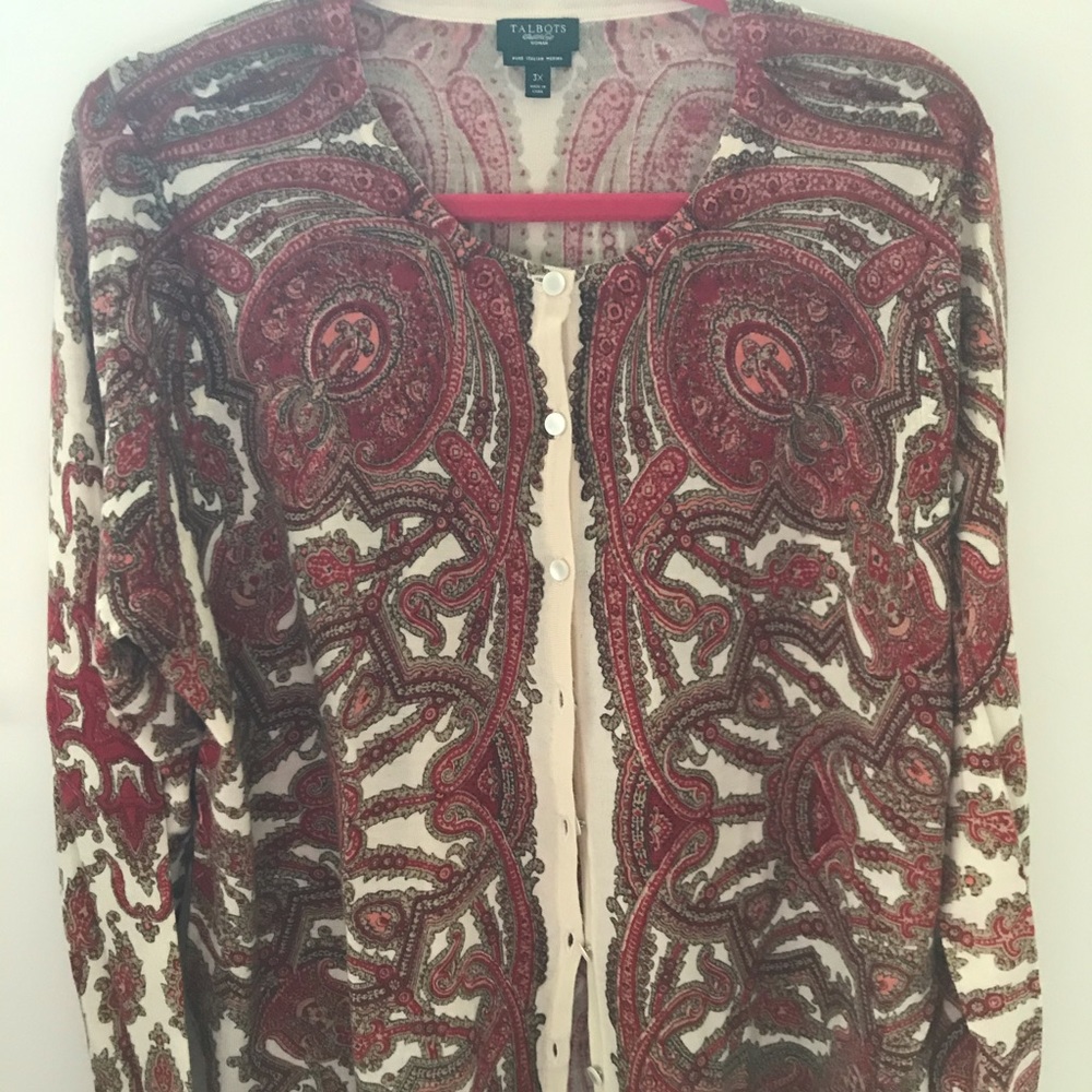 Talbots Merino wool cardigan